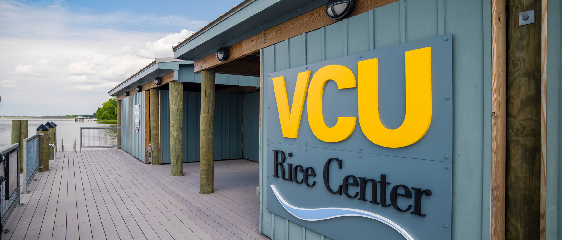 v.c.u. rice rivers center pier facility on the james river